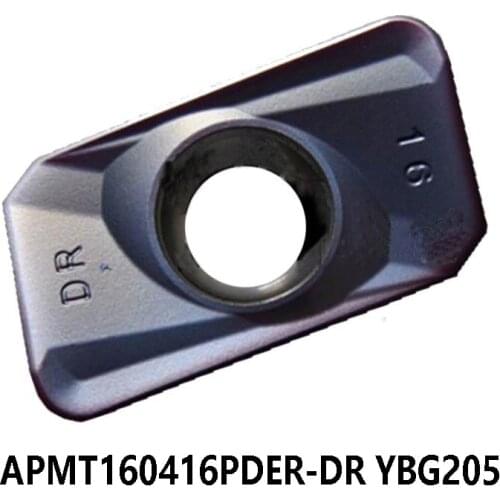 100% Original APMT1604 APMT160416PDER-DR YBG205 APMT160416 PDER APMT 160416 Milling Cutter Carbide Inserts Lathe Tools