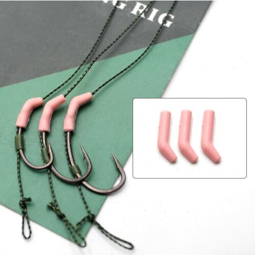 15PCS Carp Fishing Accessories Elbow Aligner Hooks Line Aligners Sleeve Anti Tangle Sleeve For Hair Carp Rig Fishing tackle