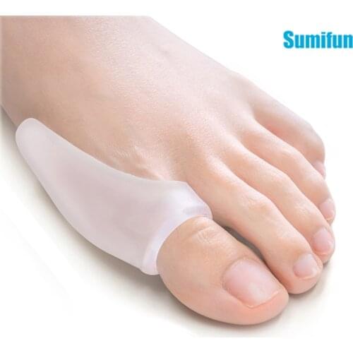 2pcs Big Toe Protector Soft Silicone Thumb Valgus Corrector Orthosis Frame Foot Cushion And Protects Feet Care Product C1686