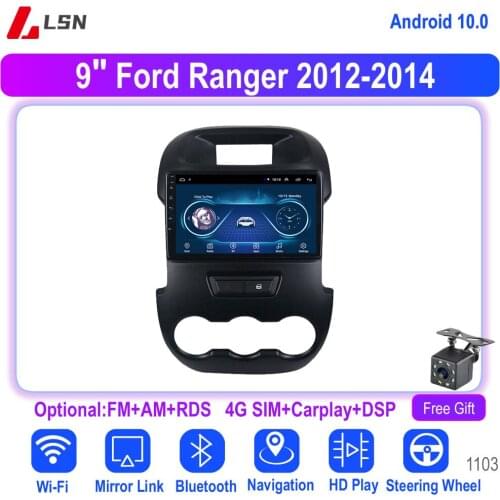 9" Android 10 For Ford Ranger 2012-2014 Multimedia Video GPS Navigation Car Radio Player Auto Navi