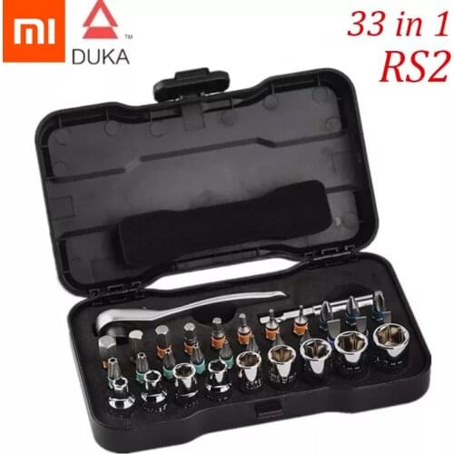 Xiaomi ATuMan DUKA RS2 RS1 Multi-purpose Ratchet Wrench Screwdriver S2 Magnetic Bits Tools Set DIY Household Repair Tool