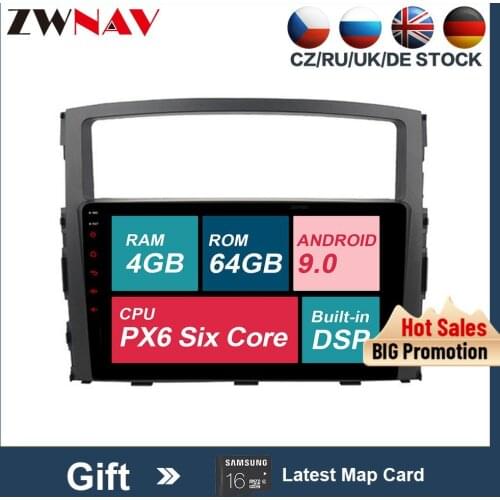 2 din Android 9.0 Car Multimedia player For MITSUBISHI PAJERO V97 V93 Shogun Montero 2006-2011 radio stereo GPS navi head unit