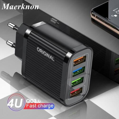 3A USB Quick Charge 3.0 For Xiaomi mi 9 redmi Charger QC 3.0 Fast Charging For iPhone xr 11 Huawei P40 pro Wall Charger Adapter