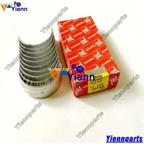 For Mitsubishi S4S S6S Crankshaft Main bearing and Connecting Rod bearing thrust washer for forklift S6S engine repair parts