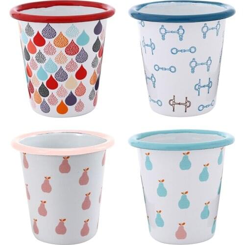 350ML enameled mug Fresh and Fashionable cup Cone Enamel Mug Coffee and Milk Household Mugs caneca esmaltada cups Bumrang cup