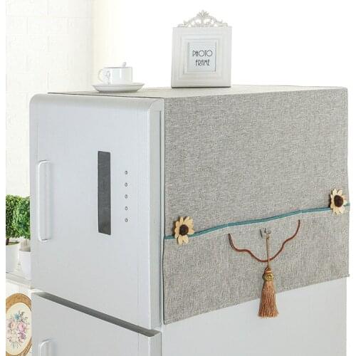 70*170cm Refrigerator Dust Cover With Pocket Storage Bag Washing Machine Microwave Oven Multifunctional Cover Cloth