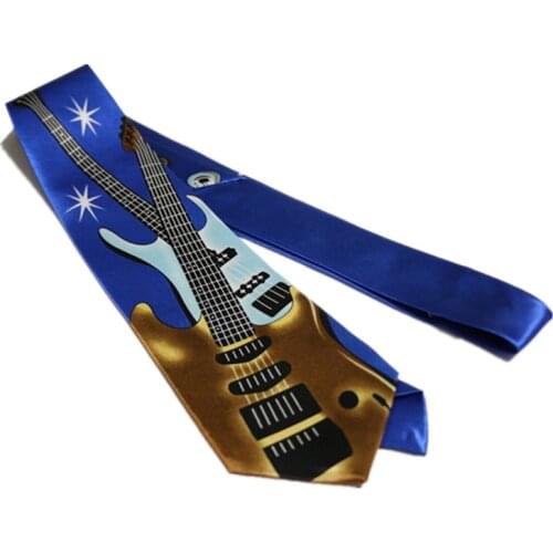 Free shipping Men ties necktie Mens business wedding tie Music tie Male Dress gift England Stripes 9cm Accessories Guitar tie