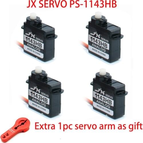 JX PDI-1143HB 4.3g Plastic Gear Digital Coreless Servo Mini Coreless Plastic Gear For Fixed-wing Helicopter