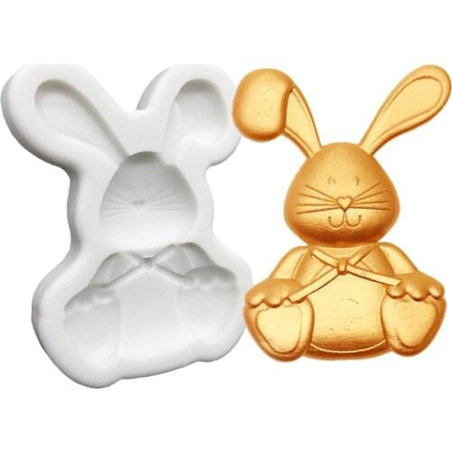 Rabbit Silicone Sugarcraft Mold Chocolate Cupcake Baking Fondant Cake Decorating Tools