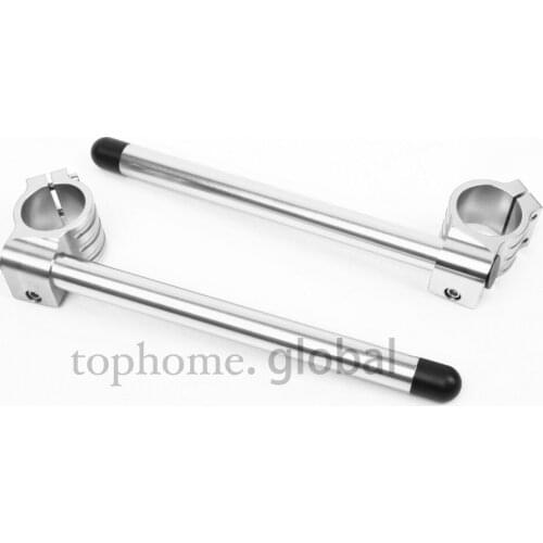 31/33/35/36/37/38/39mm 40/41/43/45/46/48mm 50/51/52/53/54/55mm Regular Clip Ons Handle Bar Fork Tube Clip on Silver Pair
