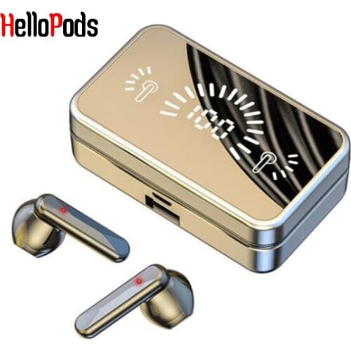 HelloPods S20 TWS Bluetooth 5.1 Earphones LED Display Mini HiFi Earbuds Touch Control Waterproof Headphones For Huawei Xiaomi