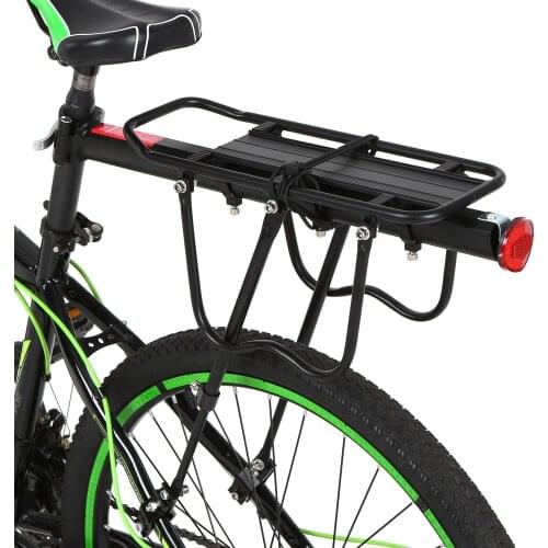 25KG Bicycle Luggage Carrier Cargo Rear Rack Shelf Cycling Seatpost Bag Holder Stand For Bikes With Install Tools Rear Rack