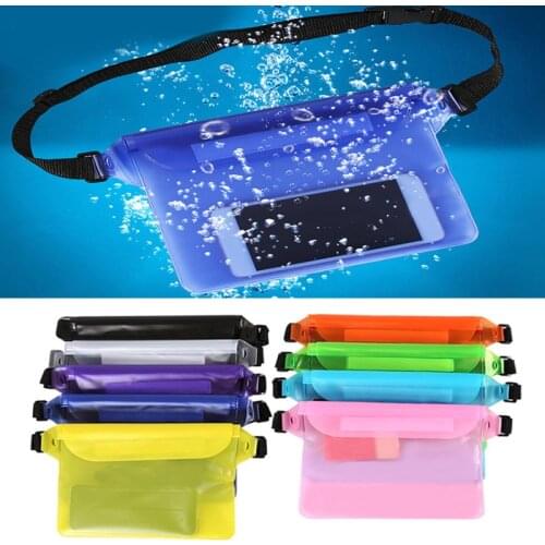Waterproof Swimming Bag Ski Drift Diving Shoulder Waist BagPack Underwater Mobile Phone Bags Case Cover For Beach Boat Sports