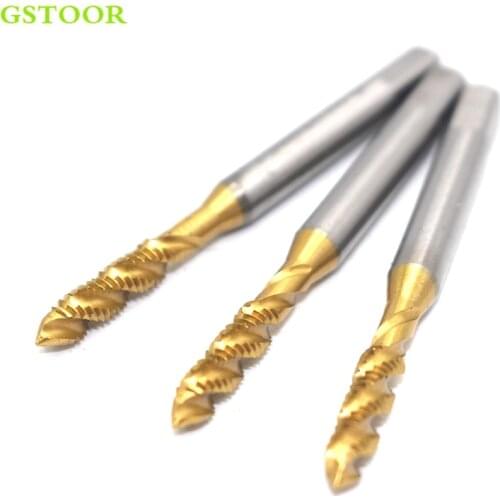 1PC Screw Tap M3 M4 M5 M6 Pitch 0.5 0.7 0.8 1 Right Straight Flute Right Spiral Cobalt containing thread tap drill Machine Tool