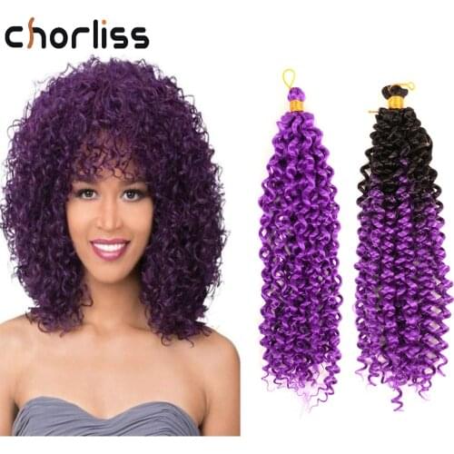 14inch Synthetic Hair Extensions Afro Kinky Curl Twist Crochet Braids Hair Bundles Ombre Braiding Hair Grey Pink Blonde Blue