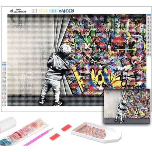5D DIY Diamond Painting Modern Street Art Picture Diamond Art Mosaic Embroidery Cross Stitch Kits Home Decor pintura diamante
