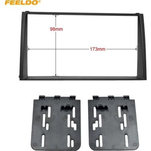 FEELDO Car Refitting 2DIN DVD Frame Panel Dash Mount Kit Trim Radio Audio Fascia Frame For KIA SOUL 2010 #FD5188