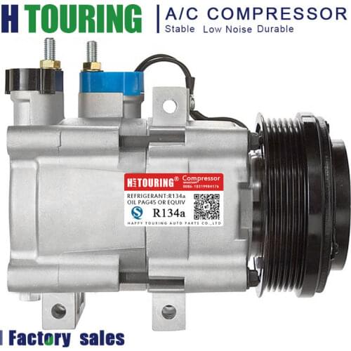 FS18 FS-18 Car AC Compressor For Ford Mustang/E-150/E-250/E-350/E-450/F-450/F-350 6pk 7R3Z19703A 8R3Z19703B CC2Z19703D CO 11113C