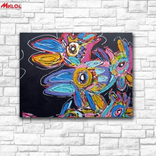 Large Wall Art Abstract Birds Canvas Painting For Living Room Home Decoration Oil Painting On Canvas Wall Painting Unframed