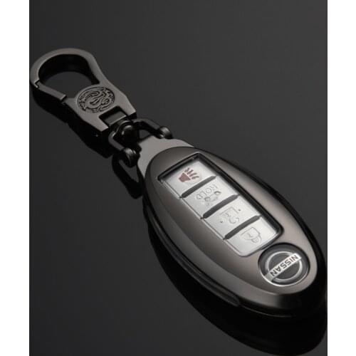 Zinc Alloy Car Key Case Holder For Nissan Versa Maxima Rogue Armada Sentra Qashqai X-Trail For Infiniti FX35 QX50 Accessories