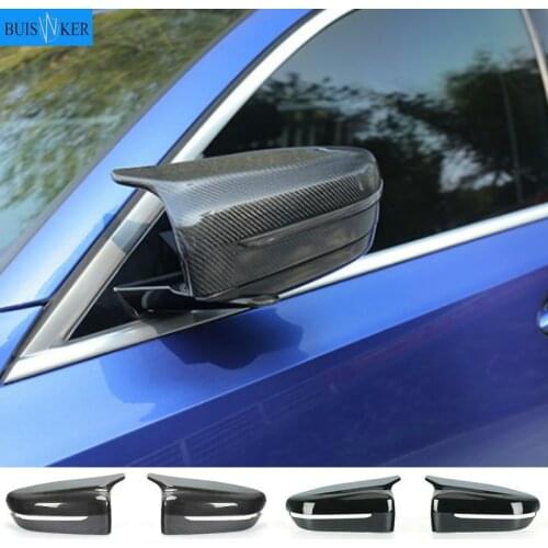 2 Pieces for Bmw 5 7 Series G30 G38 G11 G12 ABS Right-hand mirror covers caps rearview side carbon fiber mirror case cap 2017-IN