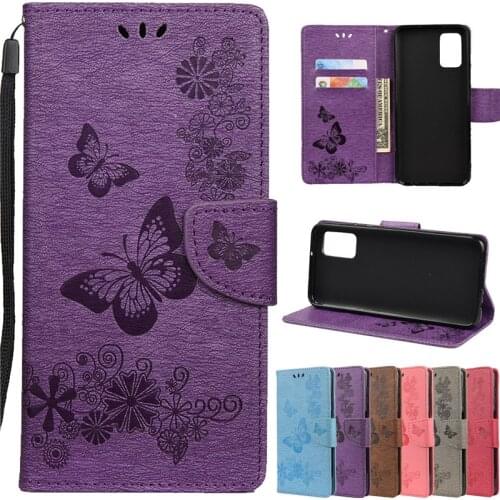 For Samsung Galaxy A52 A 52 Case SM-A5260 Etui For Samsung A52 Wallet Stand Flip Cover Galaxya52 Retro Butterfly Leather Coque