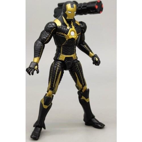 3.75-inch Marvel Avengers Irom Man War Machine Darkness Model Action Figures Collect Ornaments
