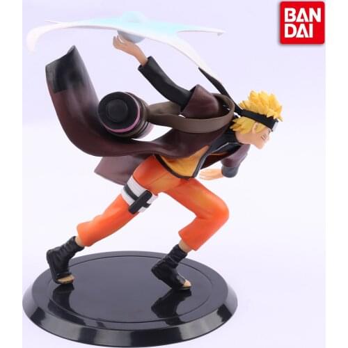 16CM BANDAI Genuine Fairy Mode Naruto Uzumaki Naruto Action Figure Anime Figures Kawaii Anime Dolls Halloween Gifts