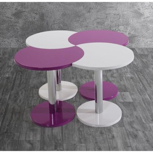 Clover Medium Coffee Table-Zigon Coffee Table MADE IN TURKİYE