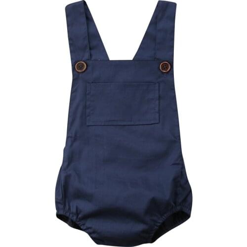 Newborn Infant Baby Girls Kids Sleeveless Bodysuit Jumpsuit Outfits Sunsuit Clothes Size 0-24M