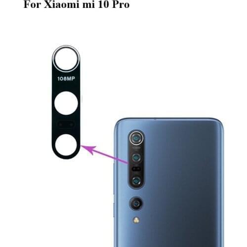 2PCS High quality For Xiaomi mi 10 Pro Back Rear Camera Glass Lens test good For Xiao mi 10pro mi10 Pro Replacement Parts