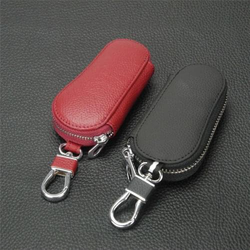 Kutery 10pcs Leather Car Key Wallets For Lexus Audi Mercedes Peugeot Toyota Vw Skoda Bmw Hyundai Car Key Case Bag