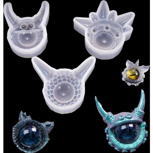 Crystal Epoxy resin silicone molds Devils Eye Jewelry Pendant Hanging Silicone Mould jewelry finding for craft