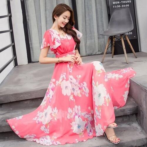 Летние шифоновые платья Longqibao China At AliExpress