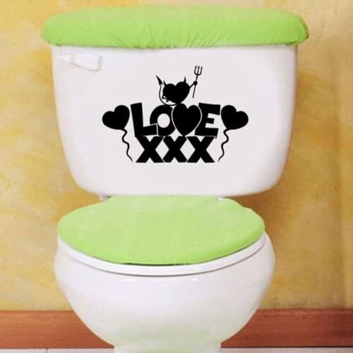 Love Sex Fashion Home Decor Bathroom Vinyl Wall Decal Toilet Sticker 6WS0090