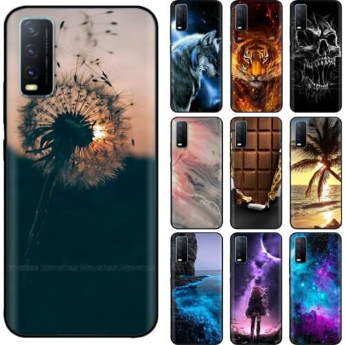 For Vivo Y20S Case Fashion SIlicone Case for VIVO Y20 Case VivoY20 Cover Cartoon TPU Phone Case on For Vivo Y20i Coque Fundas