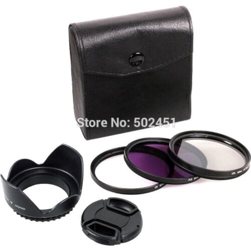 72MM UV CPL FLD Filter Kit + Lens Hood for Nikon Pentax Sigma Sony Canon EOS 7D 50D 5D 60D T3i 18-200mm 28-135mm 28-200mm Lens