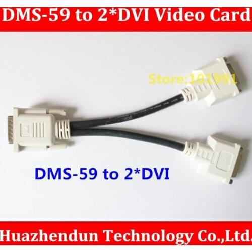 Reliable Quality DMS-59 to Double DVI Video Card Cable 59Pin DMS to 2*DVI Support NVS440 NVS285 NVS300