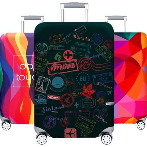 Thicken Luggage Covers Suitcase Elastic Protective Cover Travel Accessorie Trolley Baggage Cover For 18-32 inch Suitcase Case