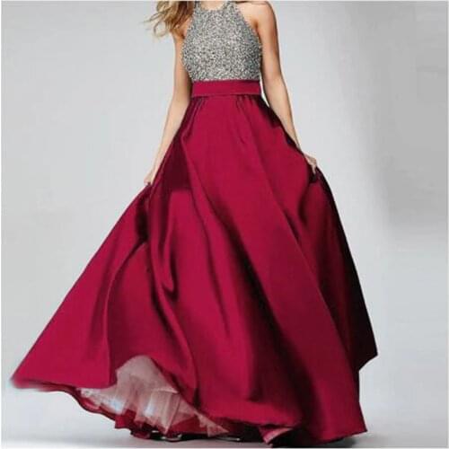 Puffy Maxi Skirt Chiffon Tulle Inside Custom Made Burgundy Long Skirts Women Skirt For Party Zipper Waistline