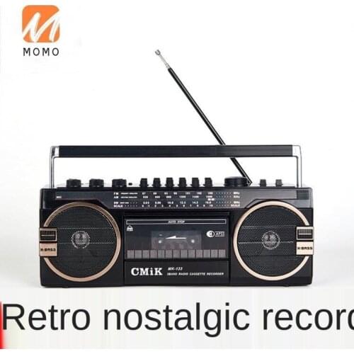 Retro Portable Tape Recorder Antique Cassette Full-Range Radio U Disk Card Bluetooth Recorder Plug-in