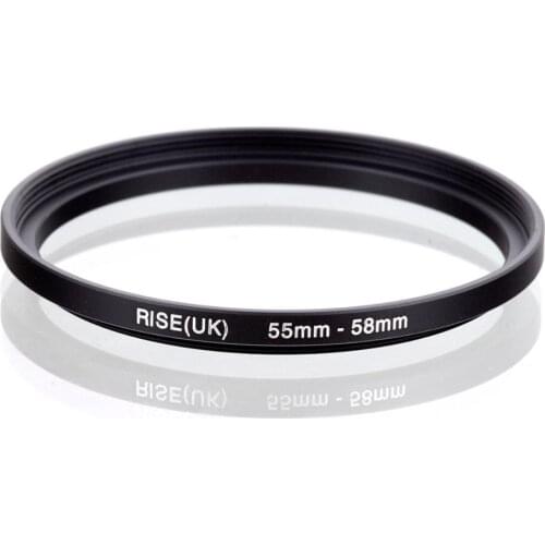 RISE(UK) 55mm-58mm 55-58 mm 55 to 58 Step up Filter Ring Adapter
