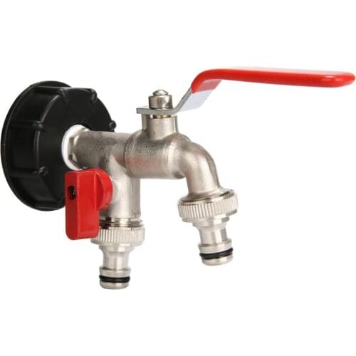 Double Water Outlet Garden Washing Machine Faucet Brass Tap Bathroom Bidet Faucet Fast On Faucets for Home