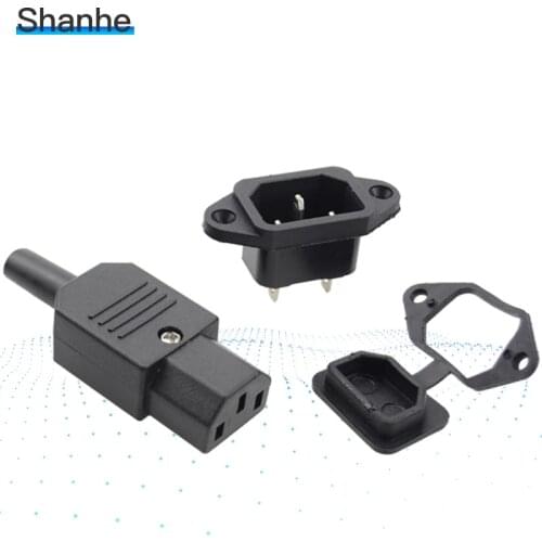 Power plug +AC socket+waterproof cover