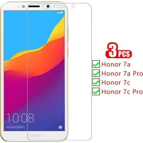 Protective tempered glass for huawei honor 7a 7c pro screen protector on honer 7 a c a7 c7 7apro 7cpro honor7a honor7c film 5.7