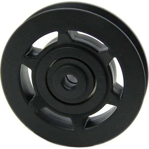 10X Wholesale 95mm Black Bearing Pulley Wheel Cable Gym Equipment Part Wearproof