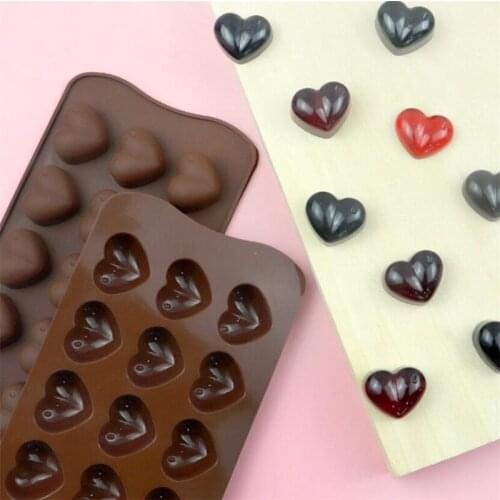 15 grids Silicone Mold Chocolate Mold Fondant Patisserie Candy Bar Mould Cake mode Decoration kitchen Baking Accessories