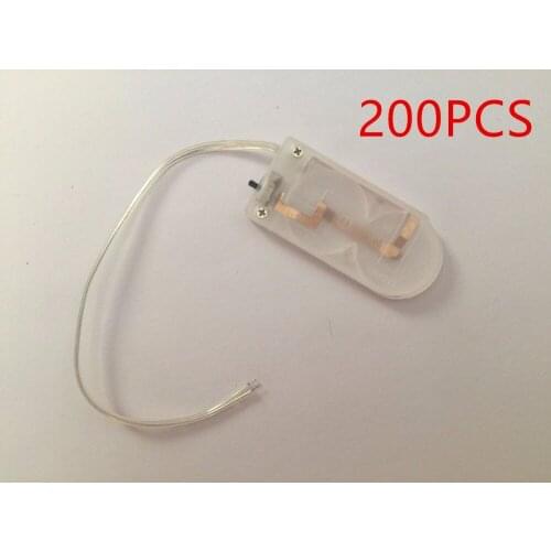 200PCS Clear CR2032 Button Coin Cell Battery Socket Holder Case With ON/OFF Switch