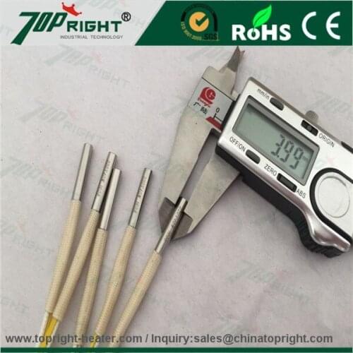 220v40w 4mm 3d p-rinter stainless electric cartridge heater with J type temperature sensor