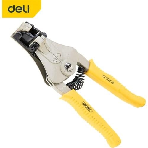 DELI Automatic Multifunctional Wire Stripping Tool Crimping Pliers Cable Stripping Pliers Electrician Hand Tools